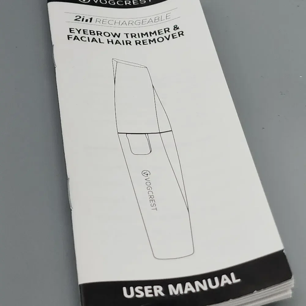 Facial Hair Remover Eyebrow Trimmer Rechargeable Vogcrest